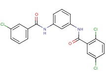 2,5-dichloro-N-{3-[(3-chlorobenzoyl)amino]phenyl}benzamide