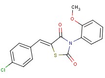 5-(4-chlorobenzylidene)-3-(2-methoxyphenyl)-1,3-thiazolidine-2,4-dione
