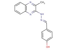 4-hydroxybenzaldehyde (3-methyl-2-quinoxalinyl)hydrazone