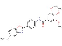 N-[4-(5-ethyl-1,3-benzoxazol-2-yl)phenyl]-3,4,5-trimethoxybenzamide