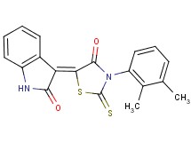 3-[3-(2,3-dimethylphenyl)-4-oxo-2-thioxo-1,3-thiazolidin-5-ylidene]-1,3-dihydro-2H-indol-2-one