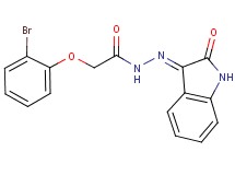 2-(2-bromophenoxy)-N'-(2-oxo-1,2-dihydro-3H-indol-3-ylidene)acetohydrazide