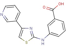 3-{[4-(3-pyridinyl)-1,3-thiazol-2-yl]amino}benzoic acid