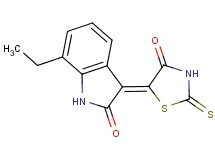 7-ethyl-3-(4-oxo-2-thioxo-1,3-thiazolidin-5-ylidene)-1,3-dihydro-2H-indol-2-one