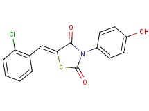 5-(2-chlorobenzylidene)-3-(4-hydroxyphenyl)-1,3-thiazolidine-2,4-dione