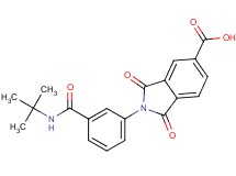 2-{3-[(tert-butylamino)carbonyl]phenyl}-1,3-dioxo-5-isoindolinecarboxylic acid