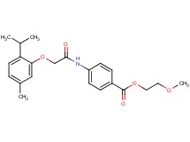 2-methoxyethyl 4-{[(2-isopropyl-5-methylphenoxy)acetyl]amino}benzoate