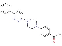 1-{4-[4-(6-phenyl-3-pyridazinyl)-1-piperazinyl]phenyl}ethanone