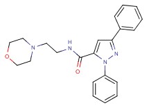 N-[2-(4-morpholinyl)ethyl]-1,3-diphenyl-1H-pyrazole-5-carboxamide