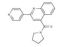 2-(4-pyridinyl)-4-(1-pyrrolidinylcarbonyl)quinoline