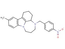 11-methyl-4-(4-nitrobenzyl)-1,2,3,3a,4,5,6,7-octahydro[1,4]diazepino[3,2,1-jk]carbazole