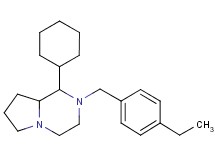 1-cyclohexyl-2-(4-ethylbenzyl)octahydropyrrolo[1,2-a]pyrazine