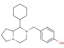 4-[(1-cyclohexylhexahydropyrrolo[1,2-a]pyrazin-2(1H)-yl)methyl]phenol