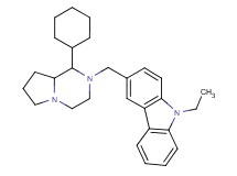 3-[(1-cyclohexylhexahydropyrrolo[1,2-a]pyrazin-2(1H)-yl)methyl]-9-ethyl-9H-carbazole