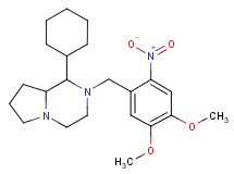 1-cyclohexyl-2-(4,5-dimethoxy-2-nitrobenzyl)octahydropyrrolo[1,2-a]pyrazine