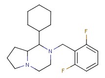 1-cyclohexyl-2-(2,6-difluorobenzyl)octahydropyrrolo[1,2-a]pyrazine