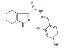 N'-(2,4-dihydroxybenzylidene)-4,5,6,7-tetrahydro-1H-indazole-3-carbohydrazide