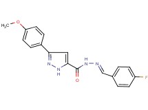 N'-(4-fluorobenzylidene)-3-(4-methoxyphenyl)-1H-pyrazole-5-carbohydrazide