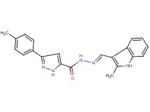 N'-[(2-methyl-1H-indol-3-yl)methylene]-3-(4-methylphenyl)-1H-pyrazole-5-carbohydrazide