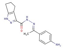 N'-[1-(4-aminophenyl)ethylidene]-1,4,5,6-tetrahydrocyclopenta[c]pyrazole-3-carbohydrazide