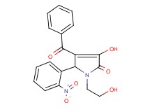 4-benzoyl-3-hydroxy-1-(2-hydroxyethyl)-5-(2-nitrophenyl)-1,5-dihydro-2H-pyrrol-2-one