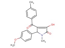 3-hydroxy-5-(4-methoxyphenyl)-1-methyl-4-(4-methylbenzoyl)-1,5-dihydro-2H-pyrrol-2-one