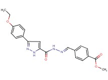 methyl 4-(2-{[3-(4-ethoxyphenyl)-1H-pyrazol-5-yl]carbonyl}carbonohydrazonoyl)benzoate