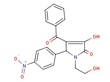 4-benzoyl-3-hydroxy-1-(2-hydroxyethyl)-5-(4-nitrophenyl)-1,5-dihydro-2H-pyrrol-2-one