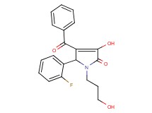 4-benzoyl-5-(2-fluorophenyl)-3-hydroxy-1-(3-hydroxypropyl)-1,5-dihydro-2H-pyrrol-2-one