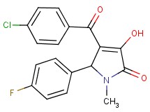 4-(4-chlorobenzoyl)-5-(4-fluorophenyl)-3-hydroxy-1-methyl-1,5-dihydro-2H-pyrrol-2-one