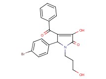 4-benzoyl-5-(4-bromophenyl)-3-hydroxy-1-(3-hydroxypropyl)-1,5-dihydro-2H-pyrrol-2-one