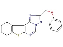 2-(phenoxymethyl)-8,9,10,11-tetrahydro[1]benzothieno[3,2-e][1,2,4]triazolo[1,5-c]pyrimidine