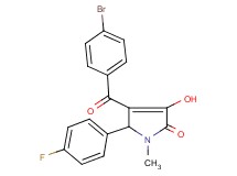 4-(4-bromobenzoyl)-5-(4-fluorophenyl)-3-hydroxy-1-methyl-1,5-dihydro-2H-pyrrol-2-one