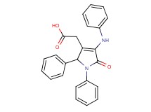 (4-anilino-5-oxo-1,2-diphenyl-2,5-dihydro-1H-pyrrol-3-yl)acetic acid