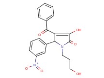 4-benzoyl-3-hydroxy-1-(3-hydroxypropyl)-5-(3-nitrophenyl)-1,5-dihydro-2H-pyrrol-2-one
