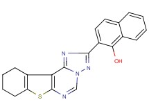 2-(8,9,10,11-tetrahydro[1]benzothieno[3,2-e][1,2,4]triazolo[1,5-c]pyrimidin-2-yl)-1-naphthol