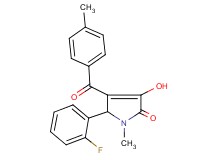 5-(2-fluorophenyl)-3-hydroxy-1-methyl-4-(4-methylbenzoyl)-1,5-dihydro-2H-pyrrol-2-one