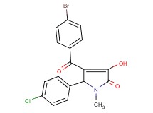 4-(4-bromobenzoyl)-5-(4-chlorophenyl)-3-hydroxy-1-methyl-1,5-dihydro-2H-pyrrol-2-one