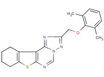 2-[(2,6-dimethylphenoxy)methyl]-8,9,10,11-tetrahydro[1]benzothieno[3,2-e][1,2,4]triazolo[1,5-c]pyrimidine
