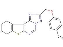 2-[(4-methylphenoxy)methyl]-8,9,10,11-tetrahydro[1]benzothieno[3,2-e][1,2,4]triazolo[1,5-c]pyrimidine