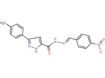 3-(4-methylphenyl)-N'-(4-nitrobenzylidene)-1H-pyrazole-5-carbohydrazide