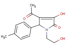 4-acetyl-3-hydroxy-1-(2-hydroxyethyl)-5-(4-methylphenyl)-1,5-dihydro-2H-pyrrol-2-one