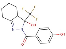 2-(4-hydroxybenzoyl)-3-(trifluoromethyl)-3,3a,4,5,6,7-hexahydro-2H-indazol-3-ol