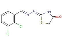 2,3-dichlorobenzaldehyde (4-oxo-1,3-thiazolidin-2-ylidene)hydrazone