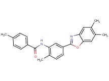 N-[5-(5,6-dimethyl-1,3-benzoxazol-2-yl)-2-methylphenyl]-4-methylbenzamide