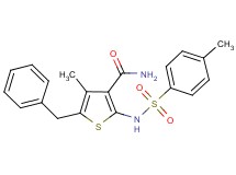 5-benzyl-4-methyl-2-{[(4-methylphenyl)sulfonyl]amino}-3-thiophenecarboxamide