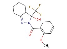 2-(2-methoxybenzoyl)-3-(trifluoromethyl)-3,3a,4,5,6,7-hexahydro-2H-indazol-3-ol