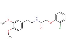 2-(2-chlorophenoxy)-N-[2-(3,4-dimethoxyphenyl)ethyl]acetamide