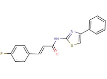 3-(4-fluorophenyl)-N-(4-phenyl-1,3-thiazol-2-yl)acrylamide