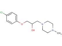 1-(4-chlorophenoxy)-3-(4-methyl-1-piperazinyl)-2-propanol dihydrochloride